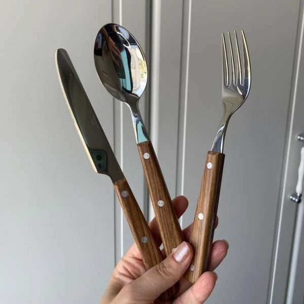 خرید ست 36 پارچه قاشق و چنگال غذاخوری The mia woody اصل ترکیه