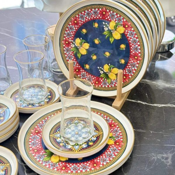 خرید سرویس چای خوری 18 پارچه Lemoon اصل ترکیه