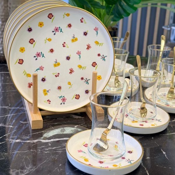 خرید سرویس چای خوری 18 پارچه Blossom اصل ترکیه