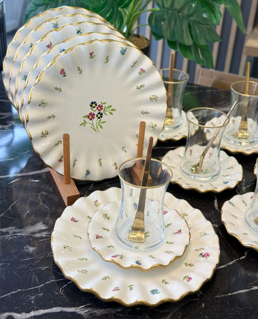 سرویس چای خوری 18 پارچه Beayutiful_1 خرید سرویس چای خوری 18 پارچه Beayutiful اصل ترکیه